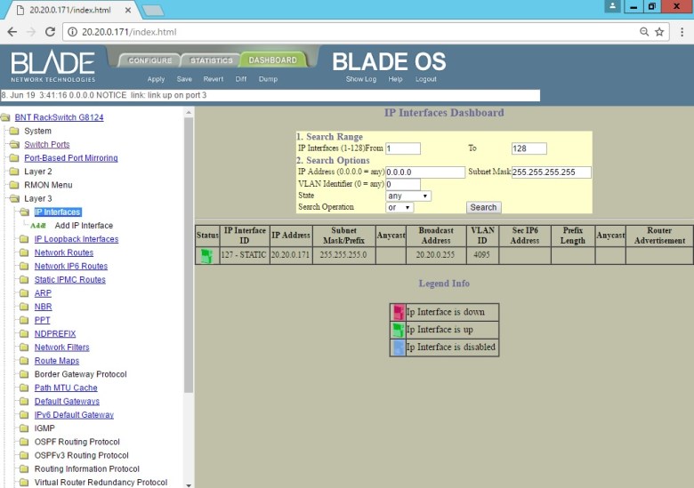 Set BLADE RackSwitch G8124 (PuTTY change IP Address Mgmt) (13)