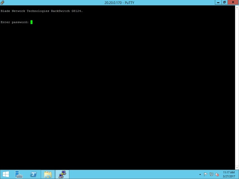 Set BLADE RackSwitch G8124 (PuTTY change IP Address Mgmt) (6)